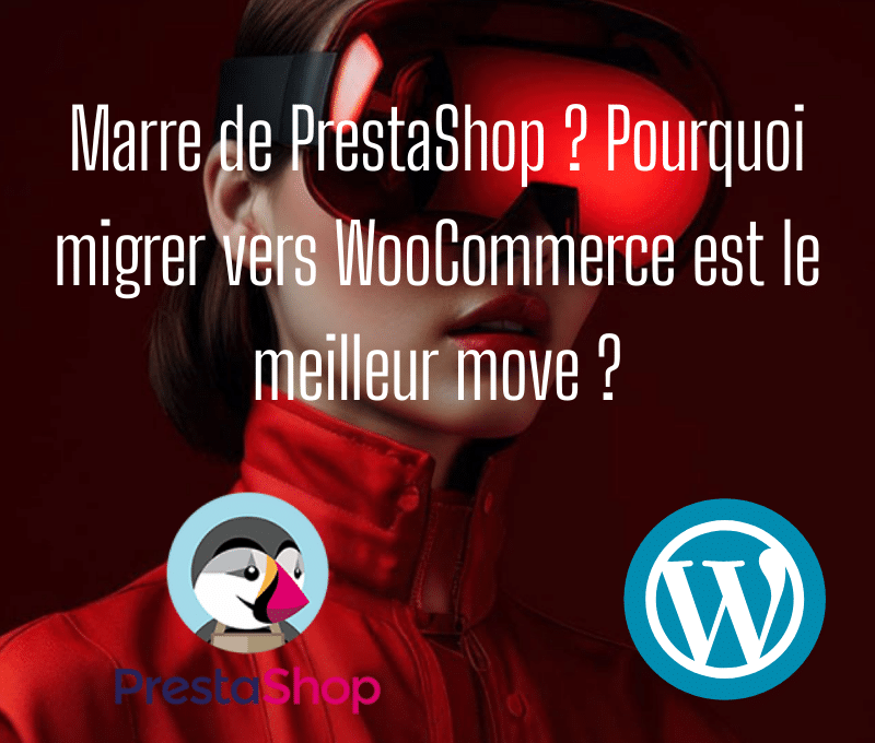 tableau de bord migration e-commerce PrestaShop vers WordPress