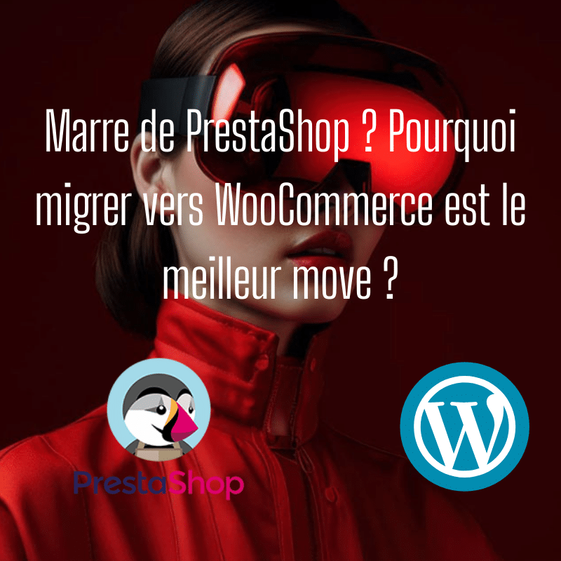 tableau de bord migration e-commerce PrestaShop vers WordPress