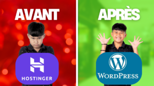 Passer de hostinger à WordPress